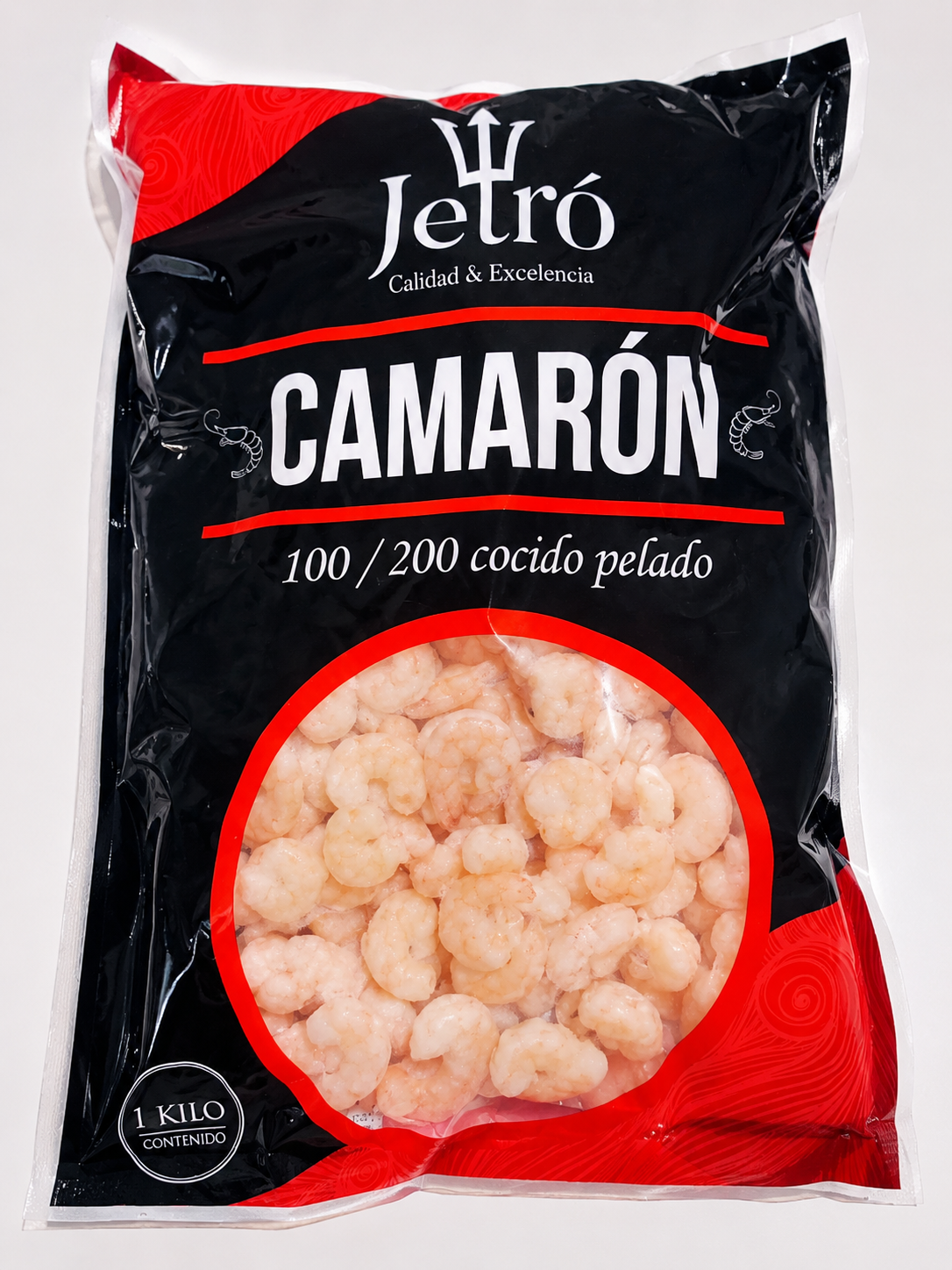 Camarón Cocido Pelado 100/200 1 kg Jetro
