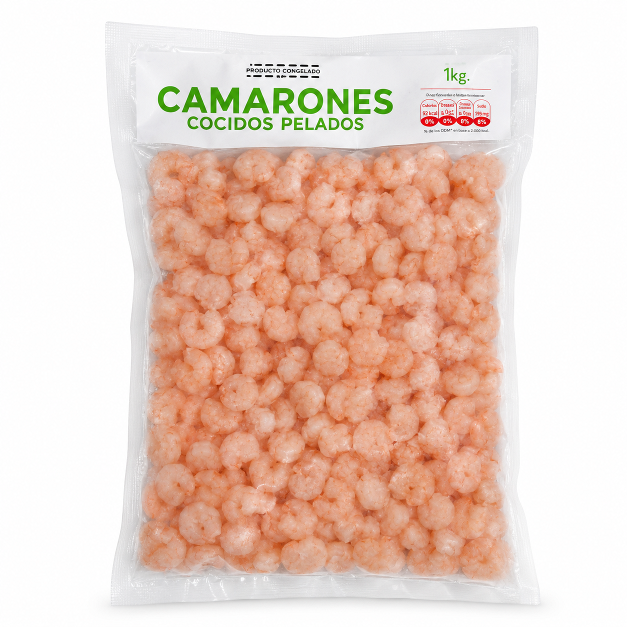 Camarón Small pelado 1 kg Global Frozen
