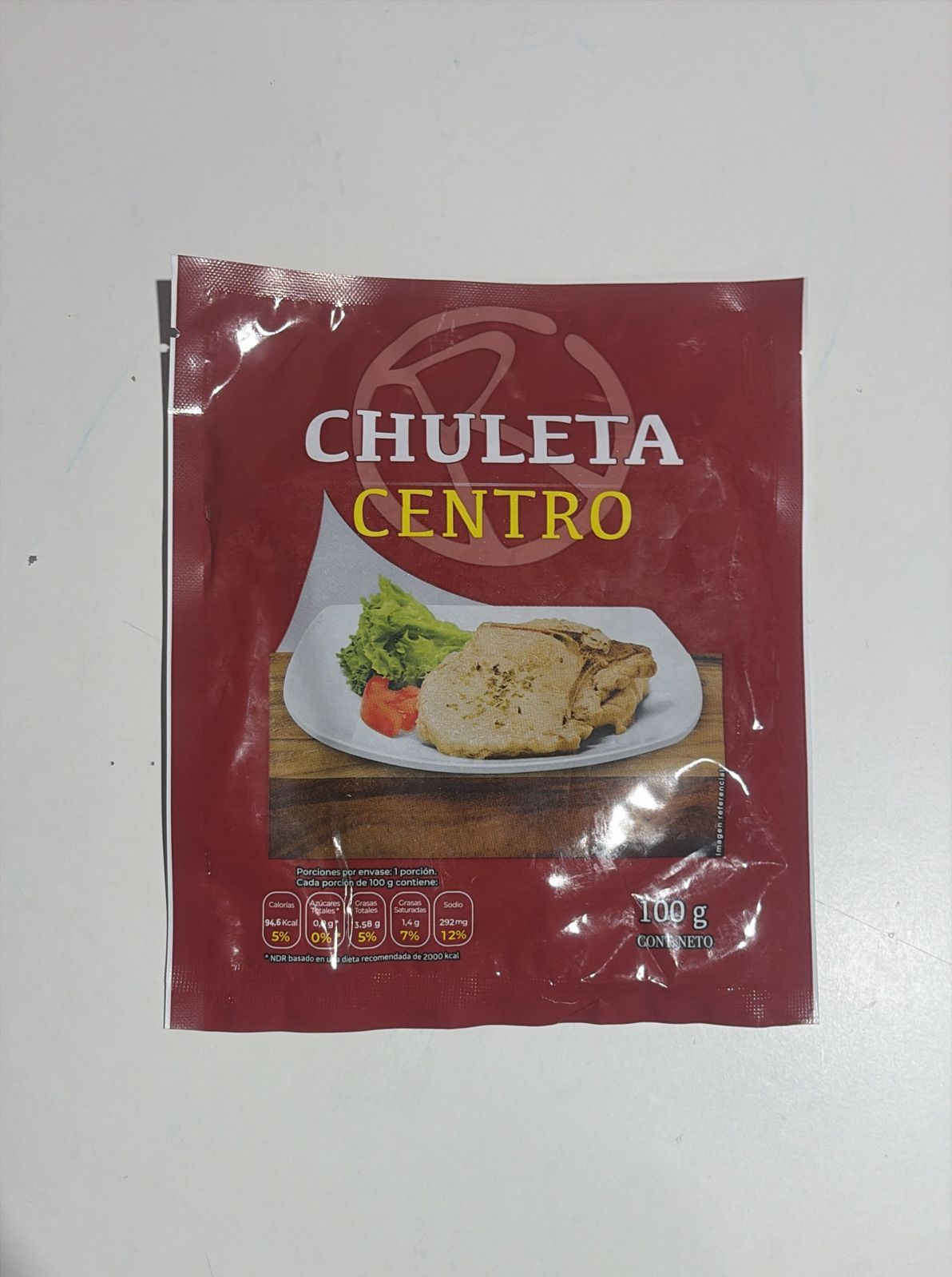 Chuleta Flowpack 100 grs Rupanco