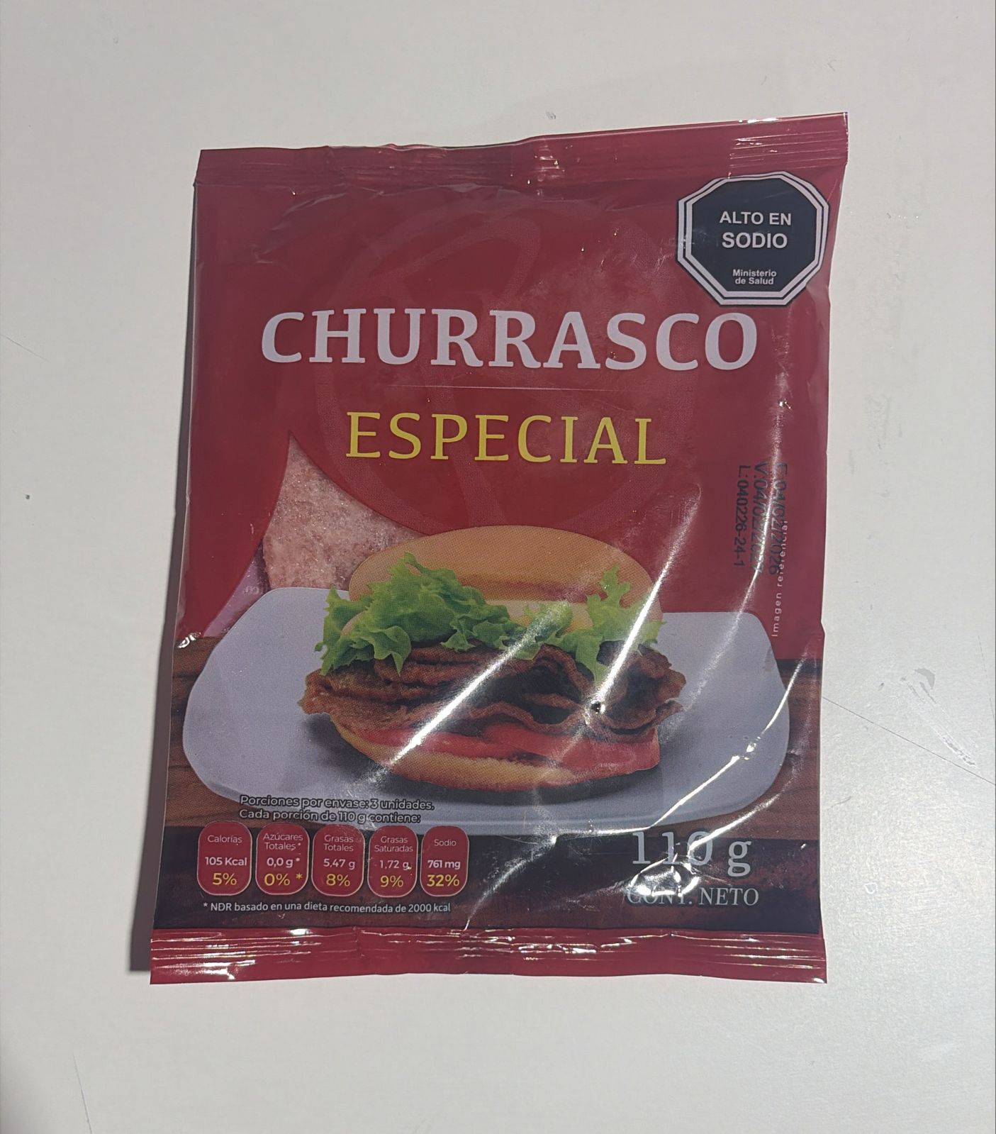 Churrasco Flowpack 110 grs Rupanco