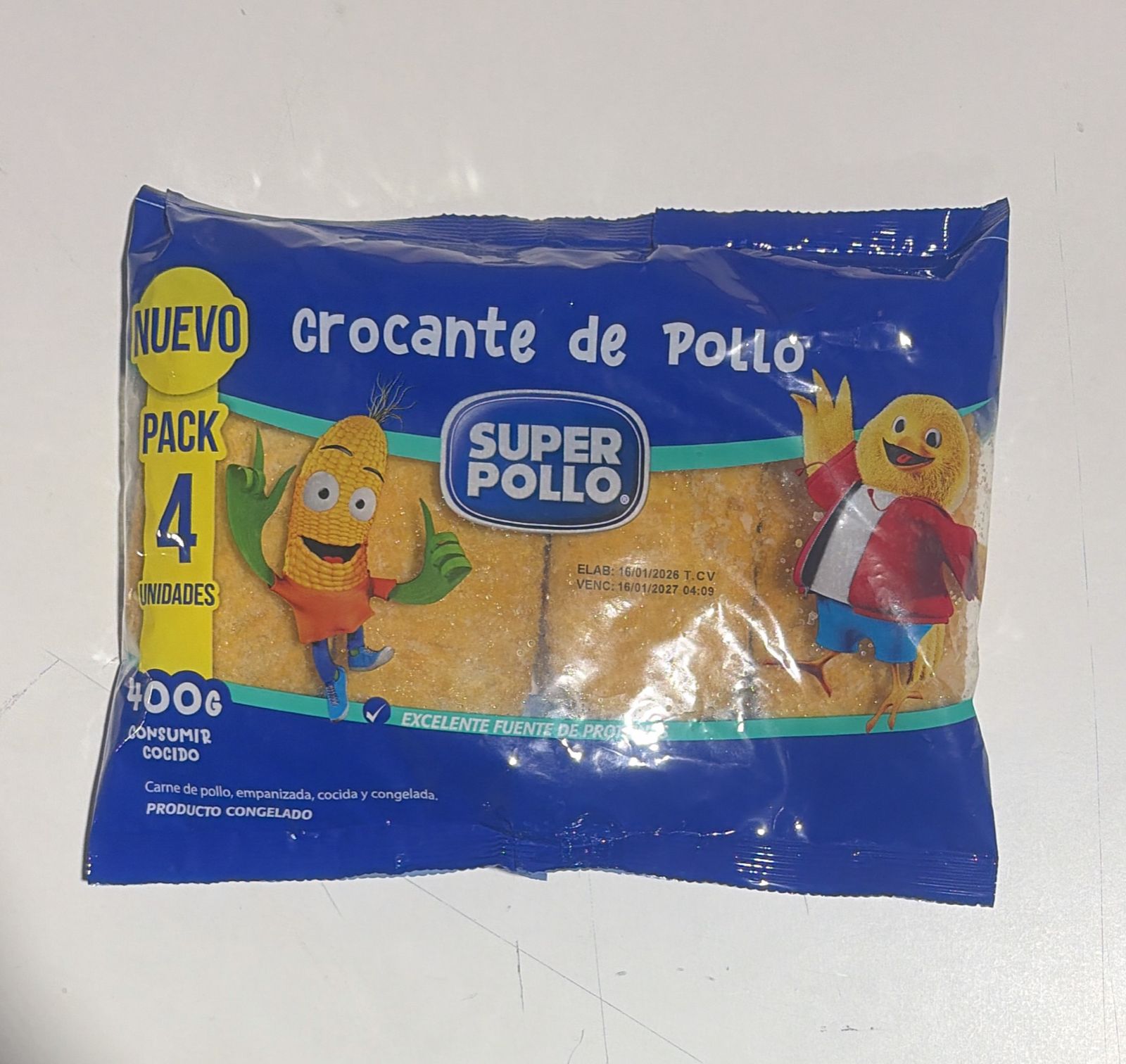 Crocante Pollo Pack 4 x 100 Grs Super Pollo