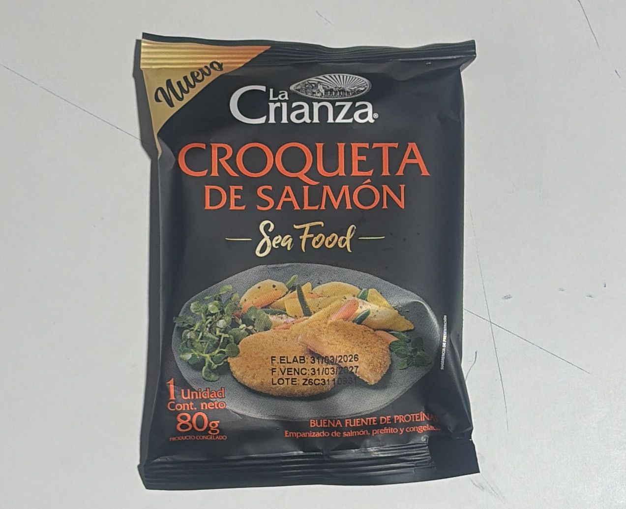 Croqueta de Salmón 80 grs La Crianza