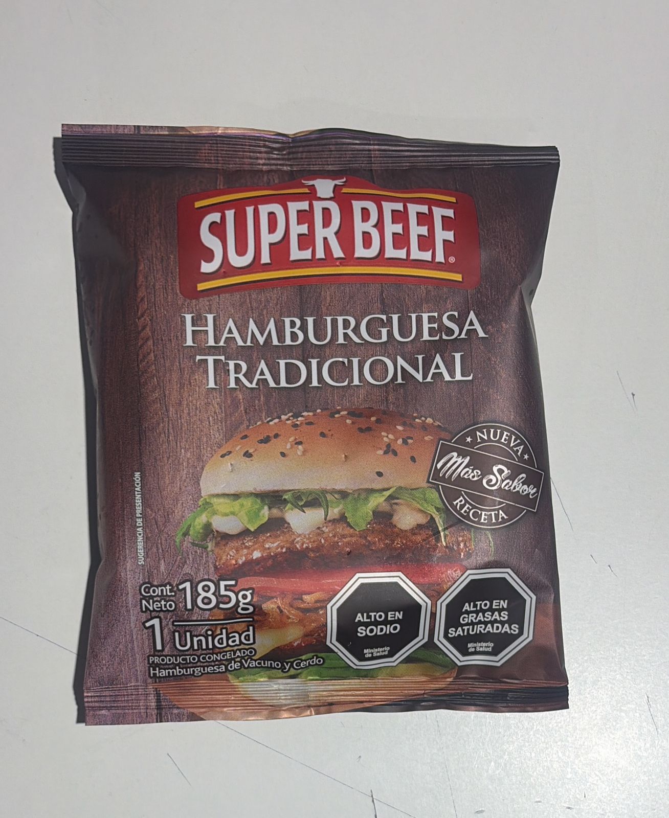 Hamburguesa 185 grs Super Beef