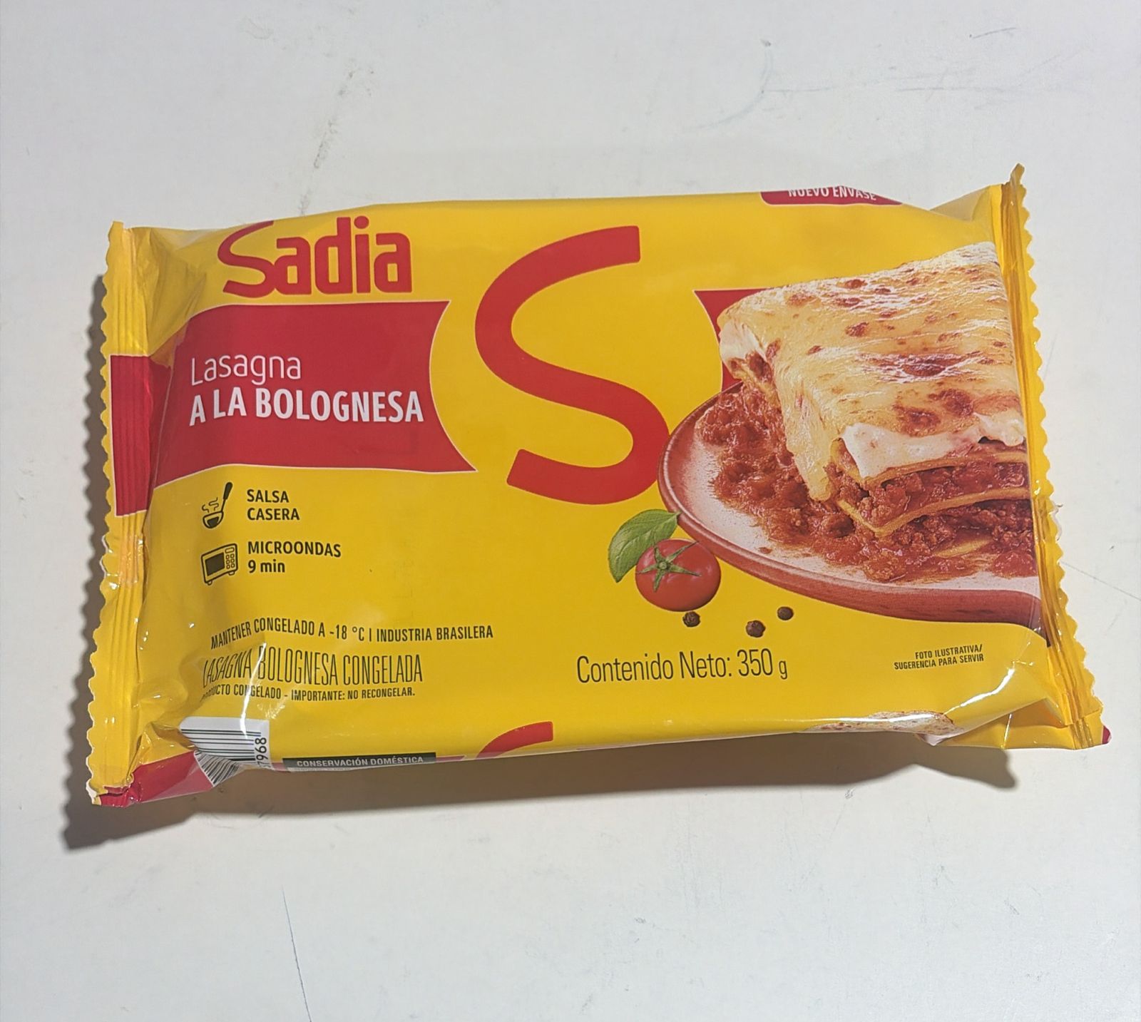 Lasagna Boloñesa chica Sadia 350 grs Sadia