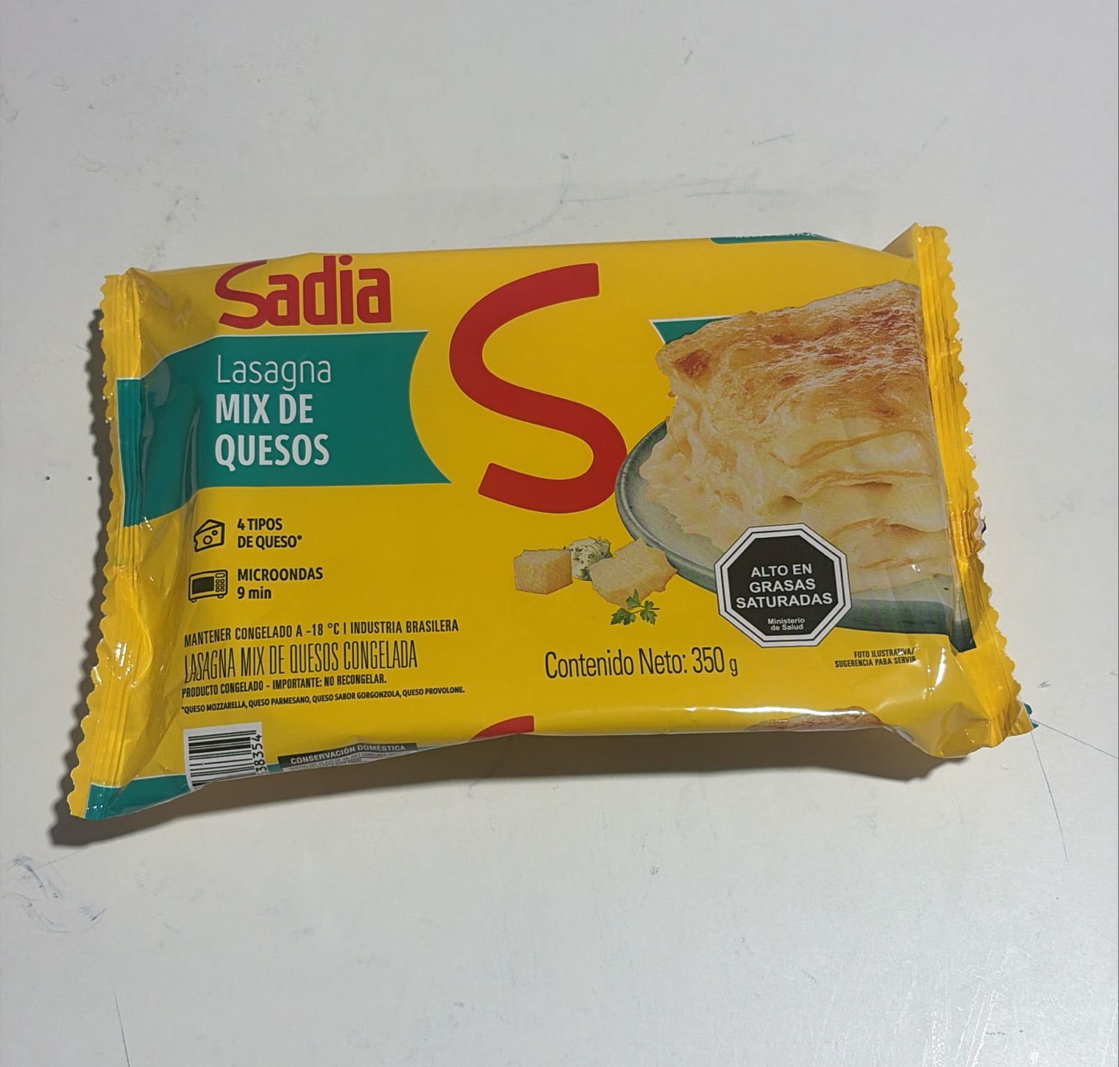 Lasagna Mix de Queso chica 350 grs Sadia