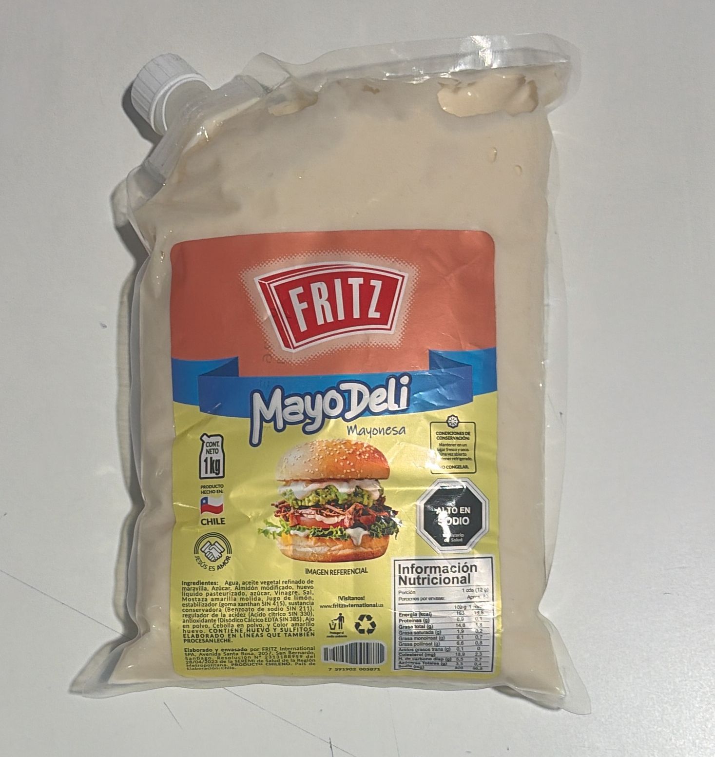 Mayonesa 1 Kg Fritz