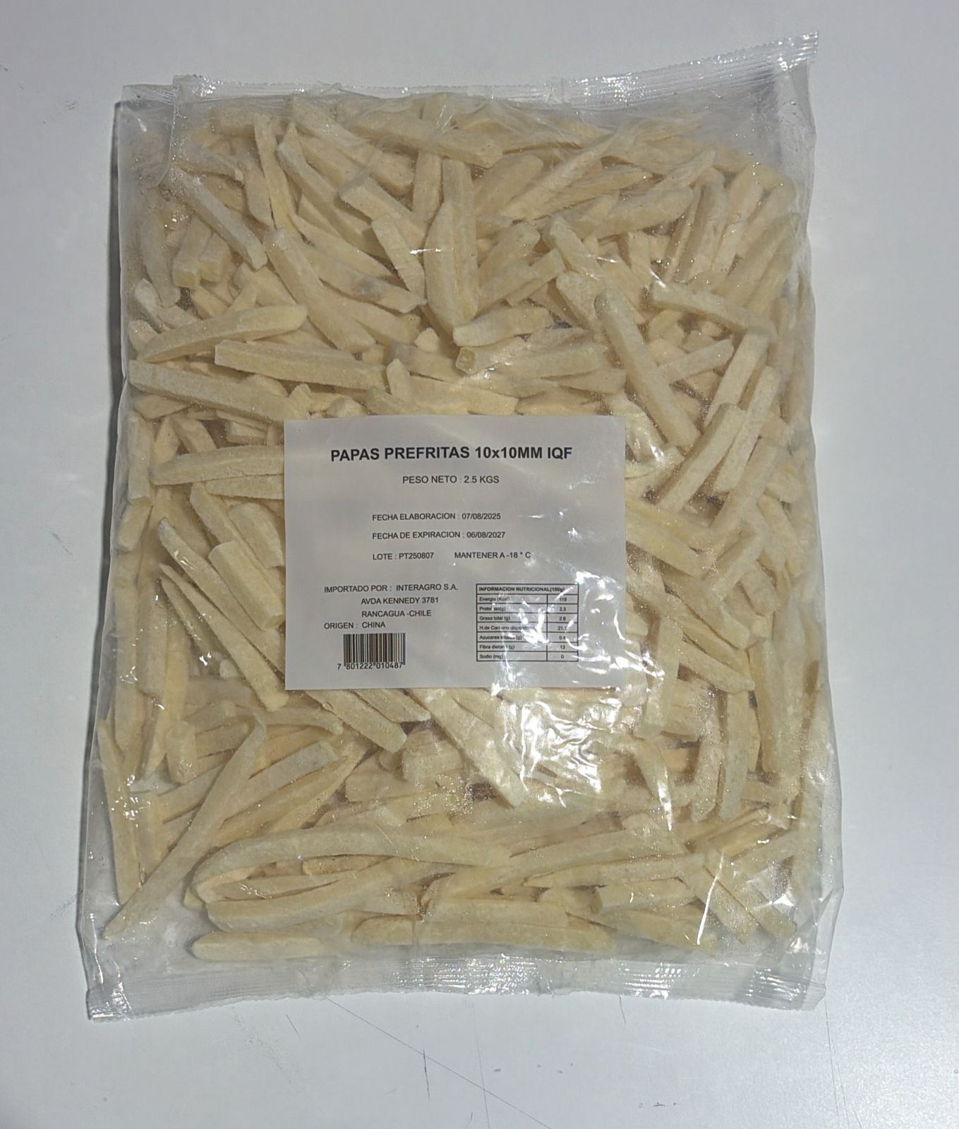 Papa Pre Frita 2,5 kg Europ' frite