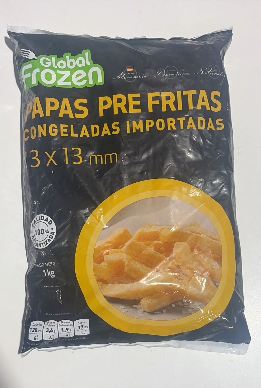 Papa Pre Frita 13 x 13 1 kg Global Frozen