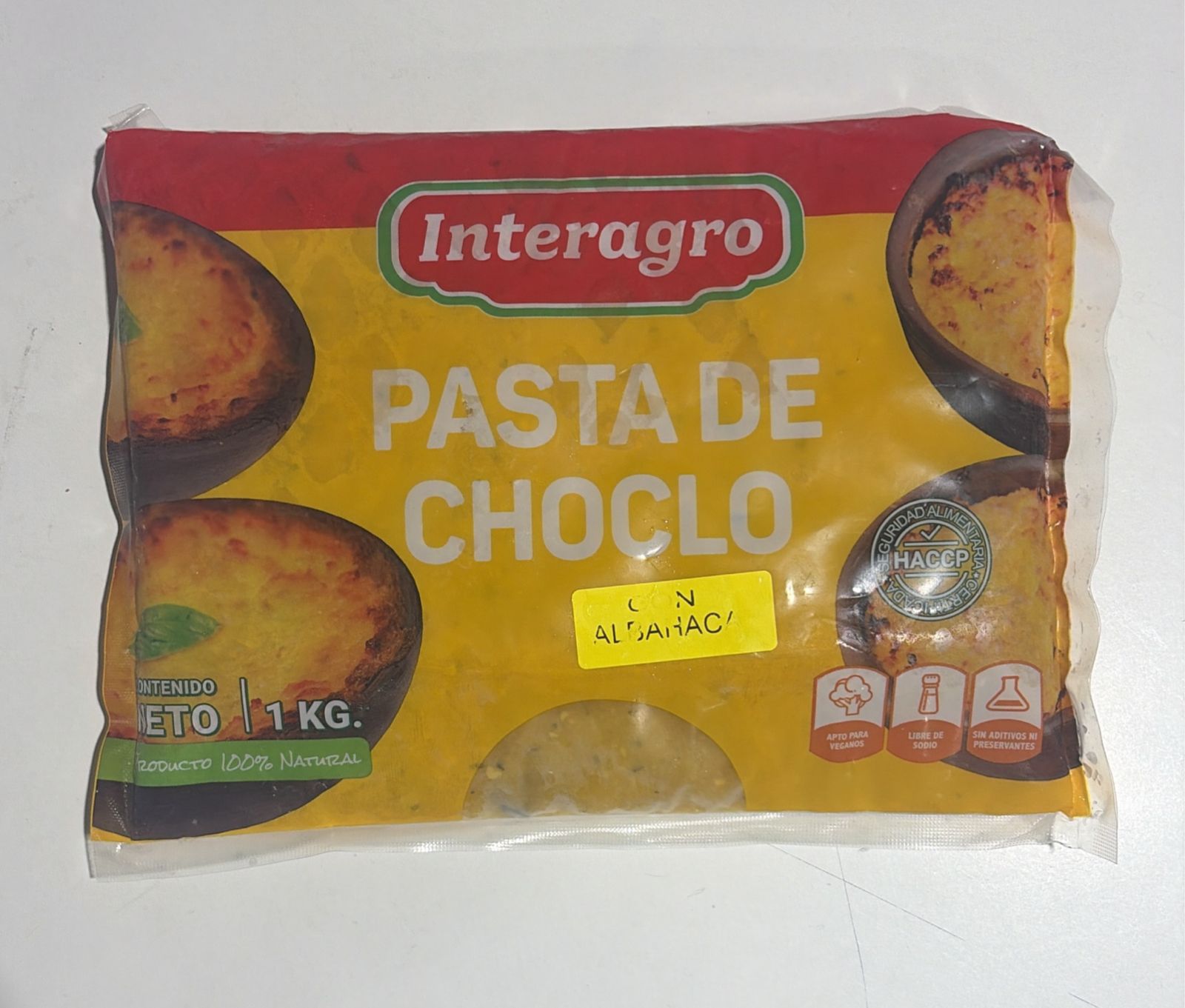 Pasta de Choclo con Albahaca 1 kg Interagro