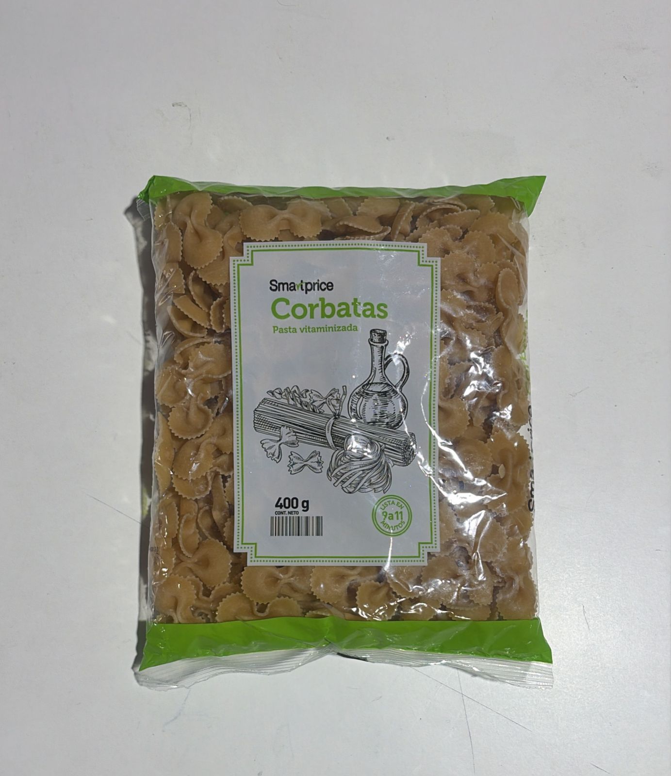 Pasta Corbata 400  gr Toddo