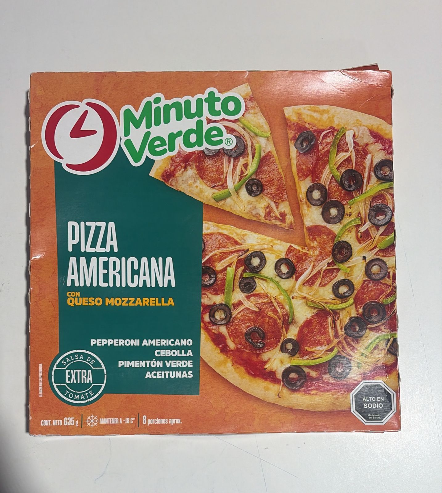 Pizza Americana 642 Grs Minuto Verde