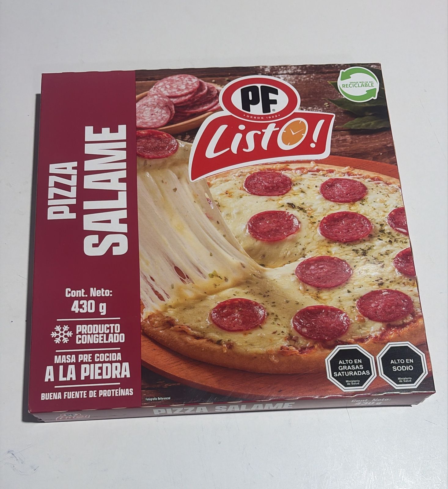 Pizza Salame 430 grs PF