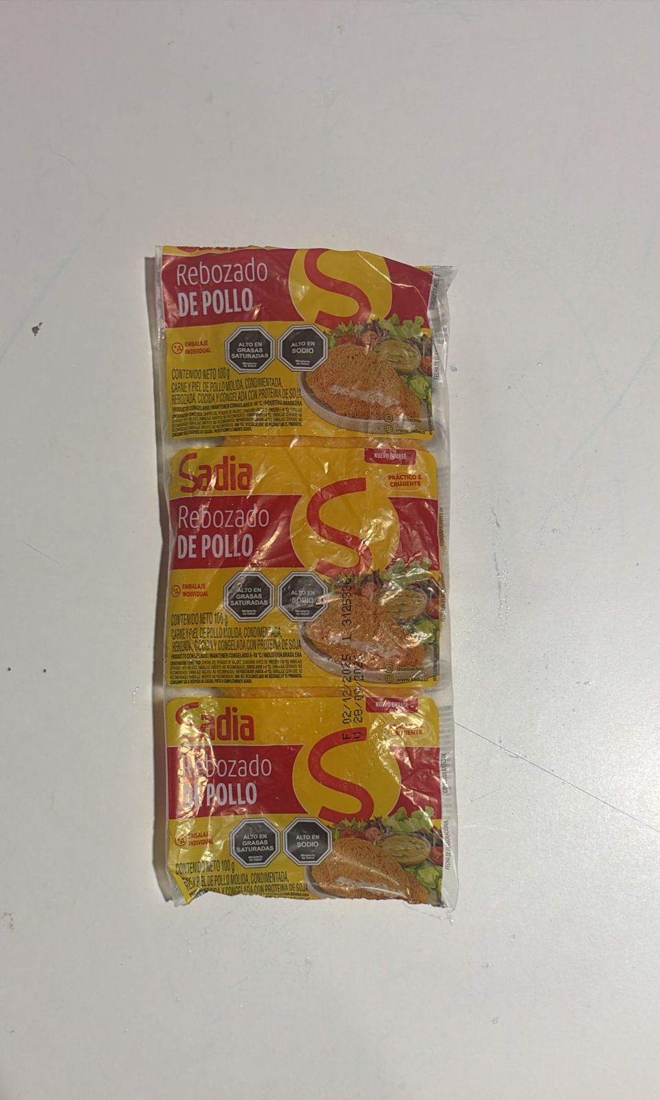 Pollo apanado steak 100 grs Sadia
