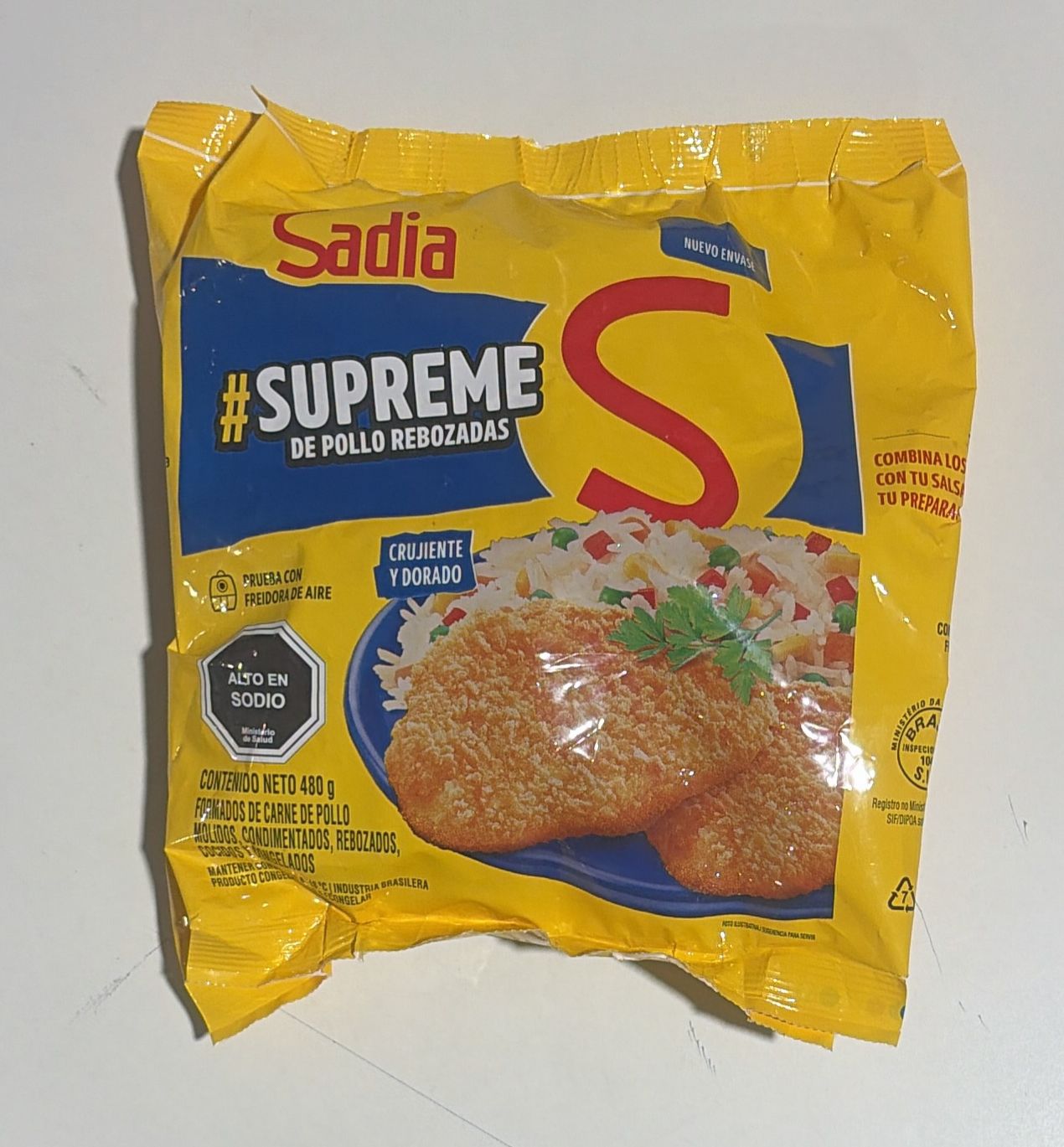 Suprema Pollo Rebozada 480 Gr Sadia