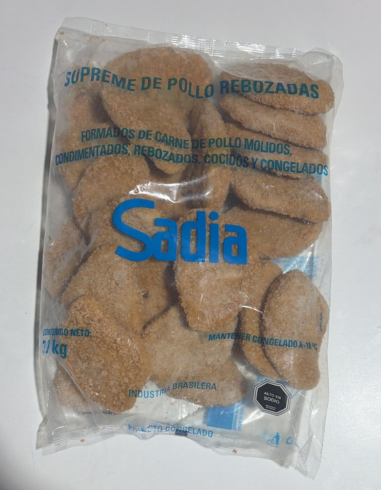 Suprema Pollo Rebozada 3 Kg Sadia