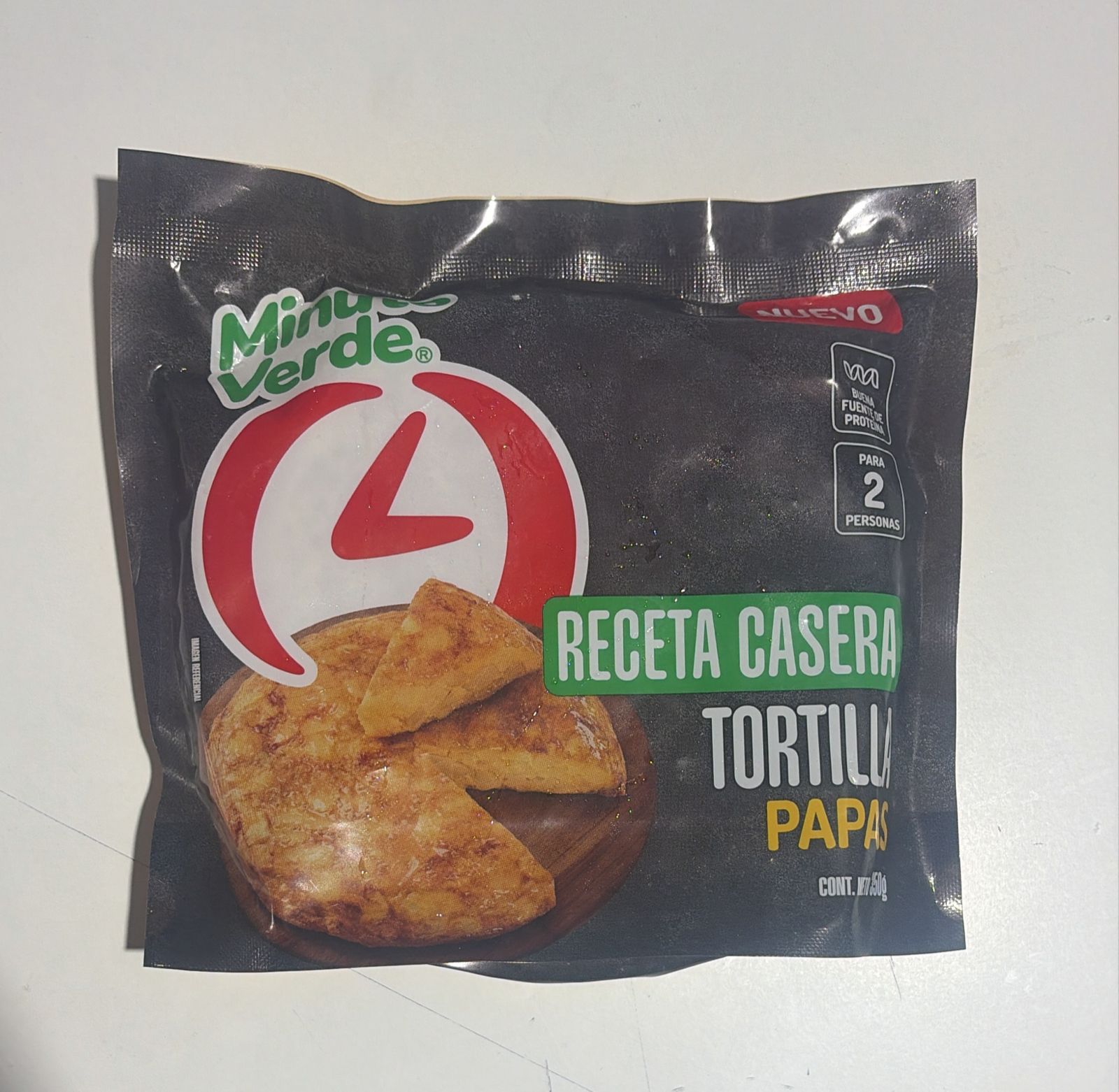 Tortilla Papas 350 Gr MINUTO VERDE