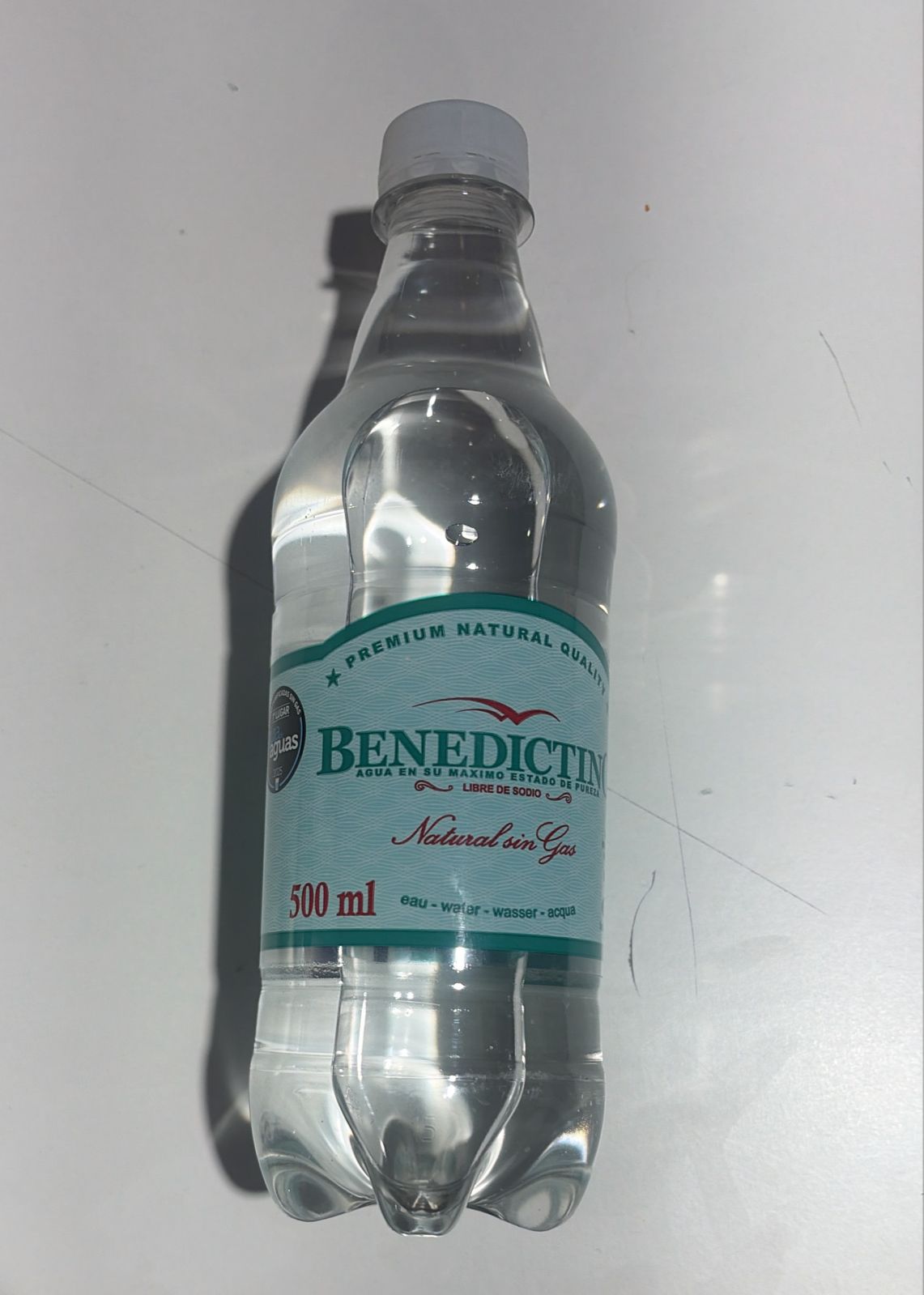 Agua Mineral sin gas 500  cc Benedictino