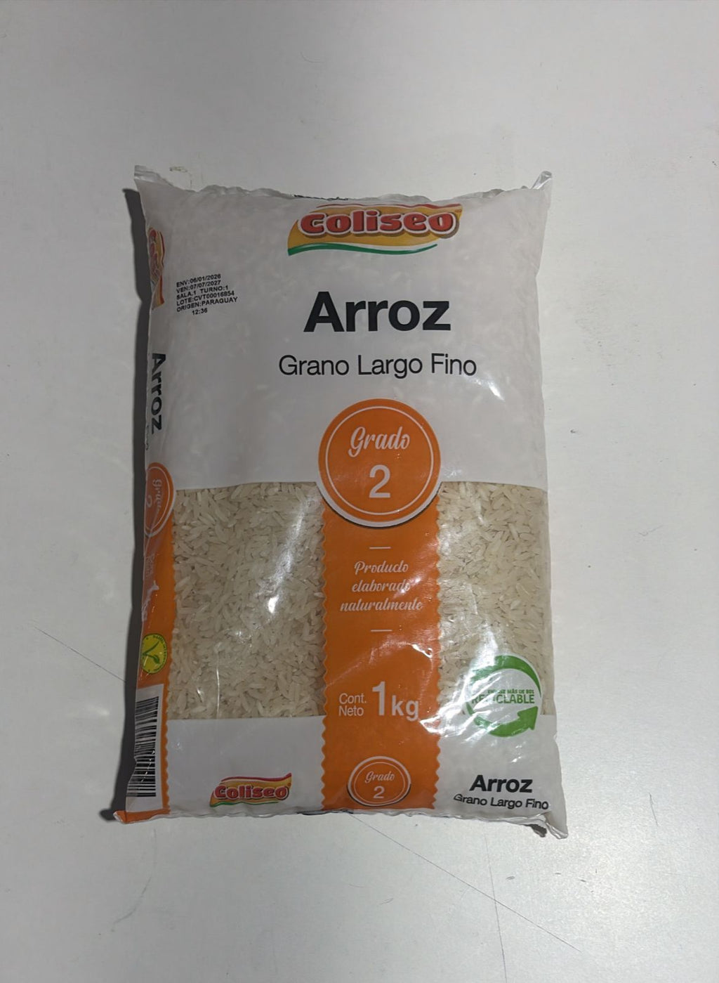 Arroz G2 1 kg Coliseo