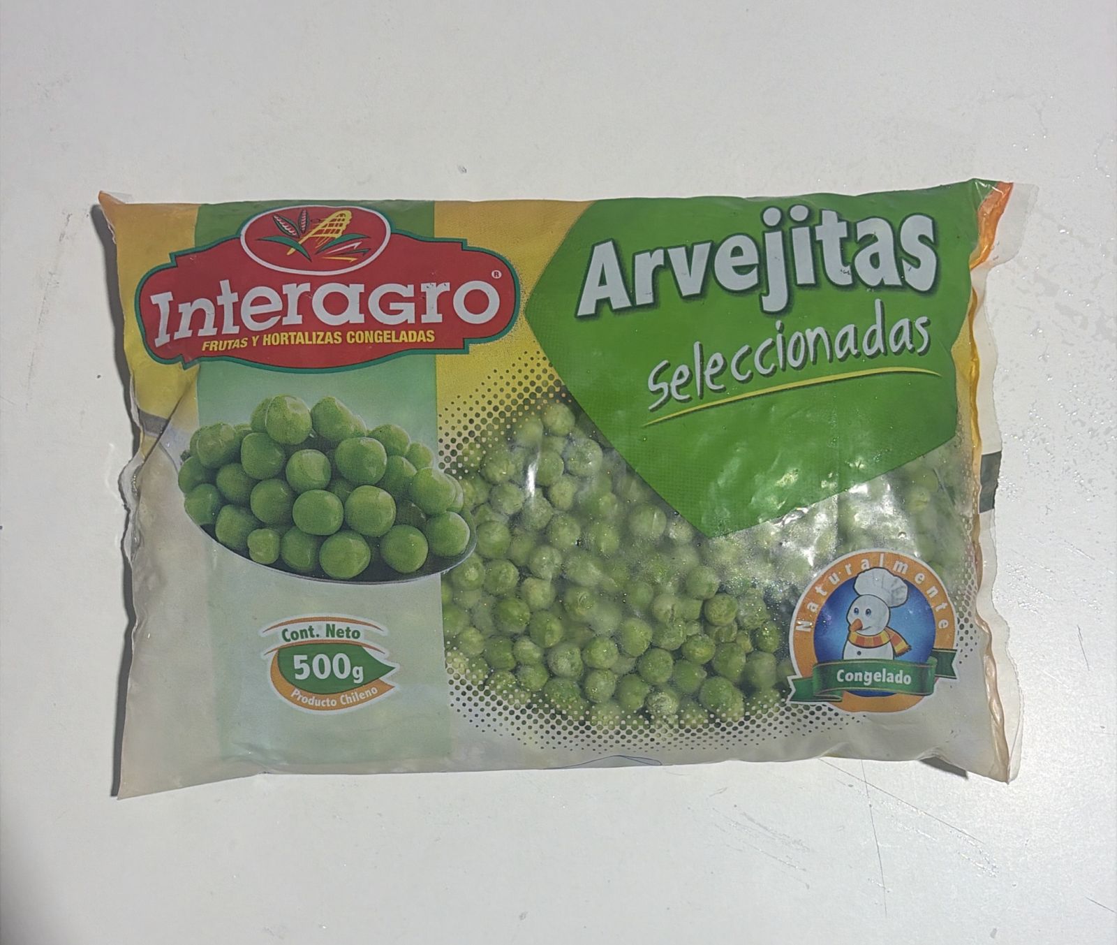 Arvejas IQF 500 grs Interagro