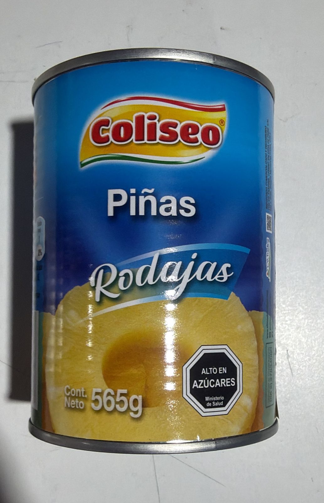 Piña En Rodajas 565 grs Coliseo
