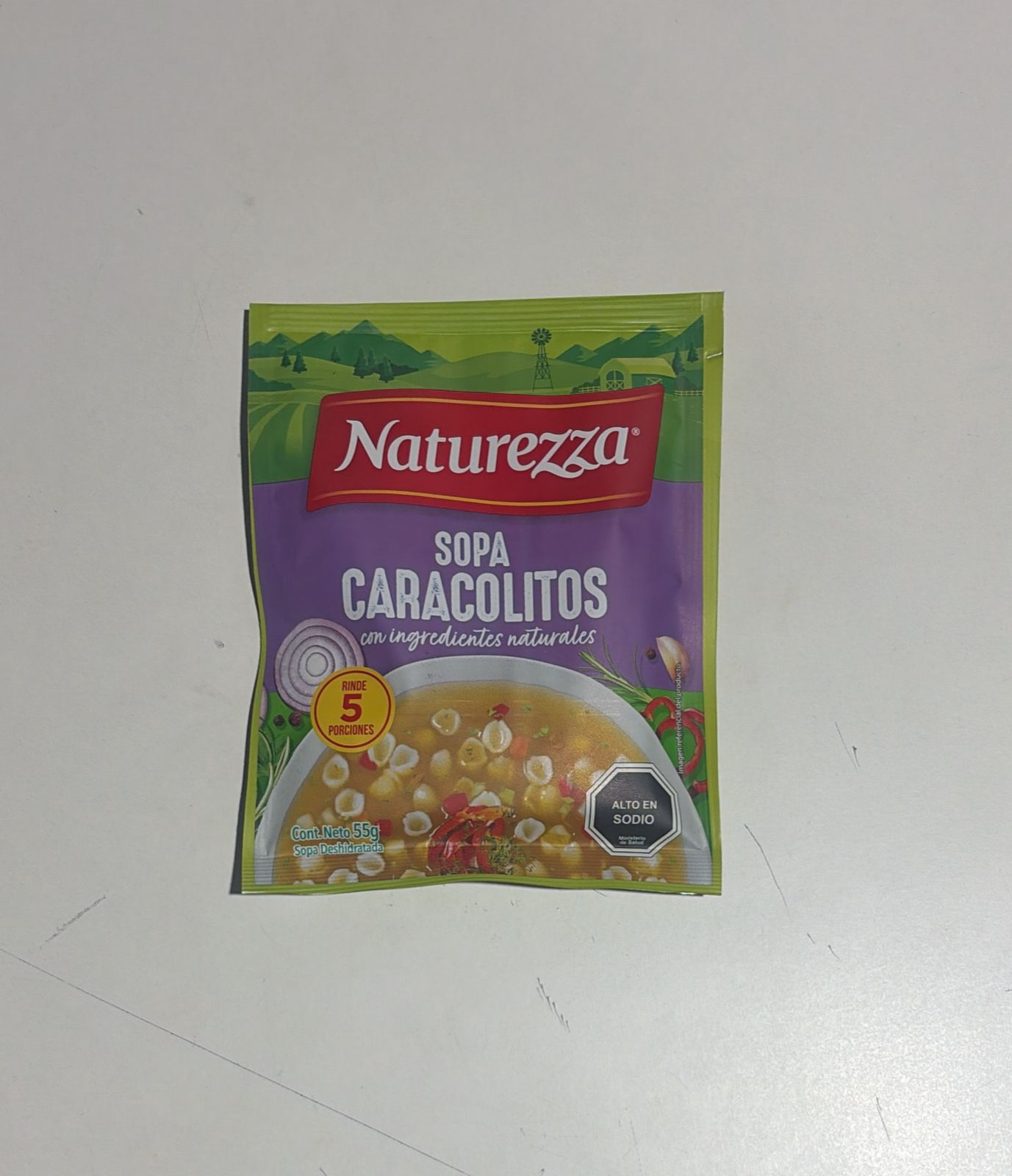 Sopas Caracolito 56 grs Natureza