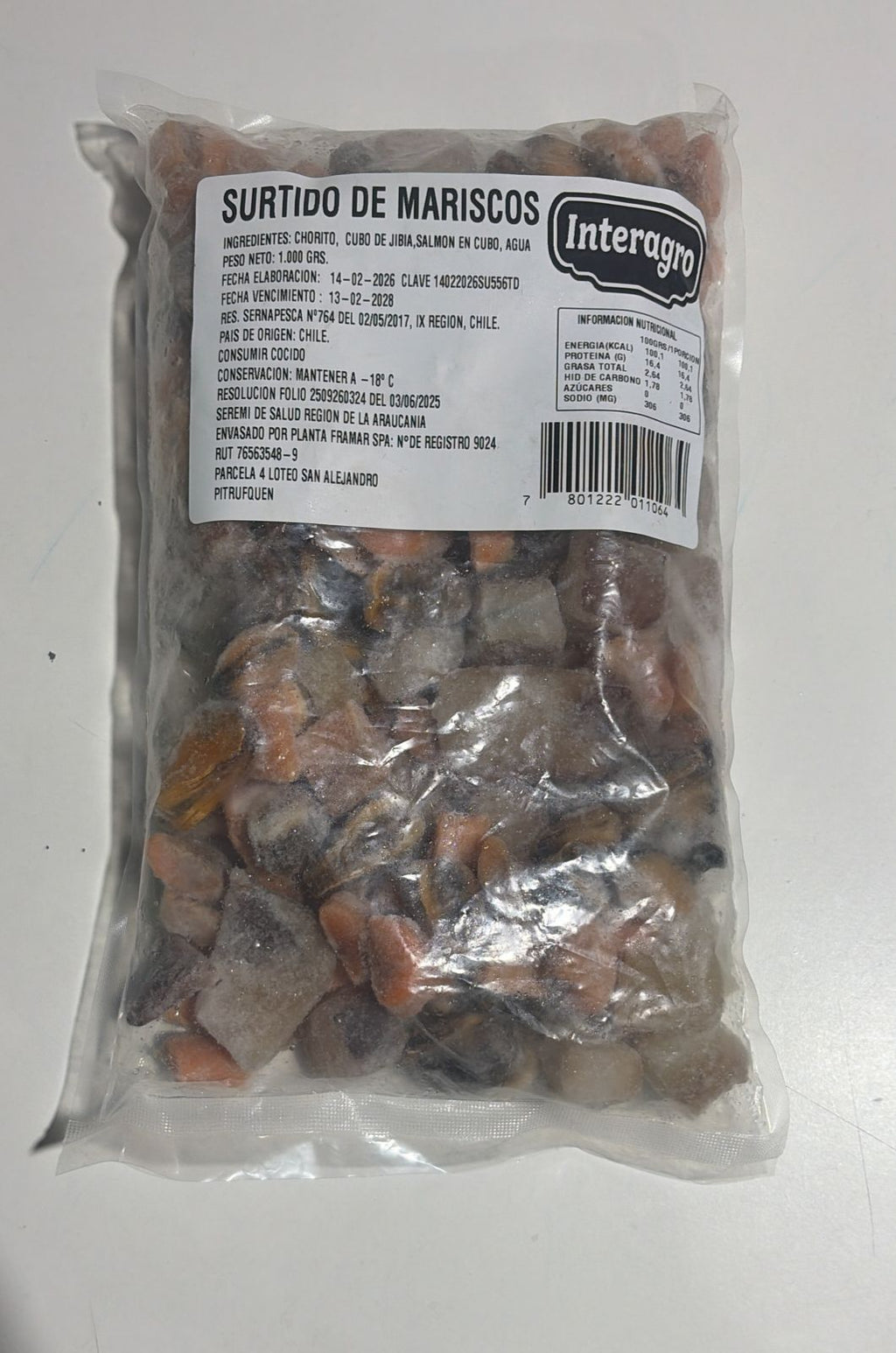 Surtido de Mariscos 1 Kg Interagro